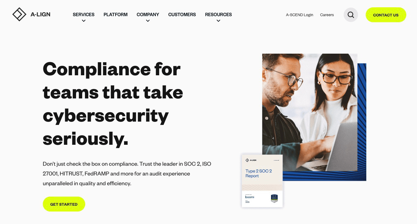 A-LIGN Website Screenshot