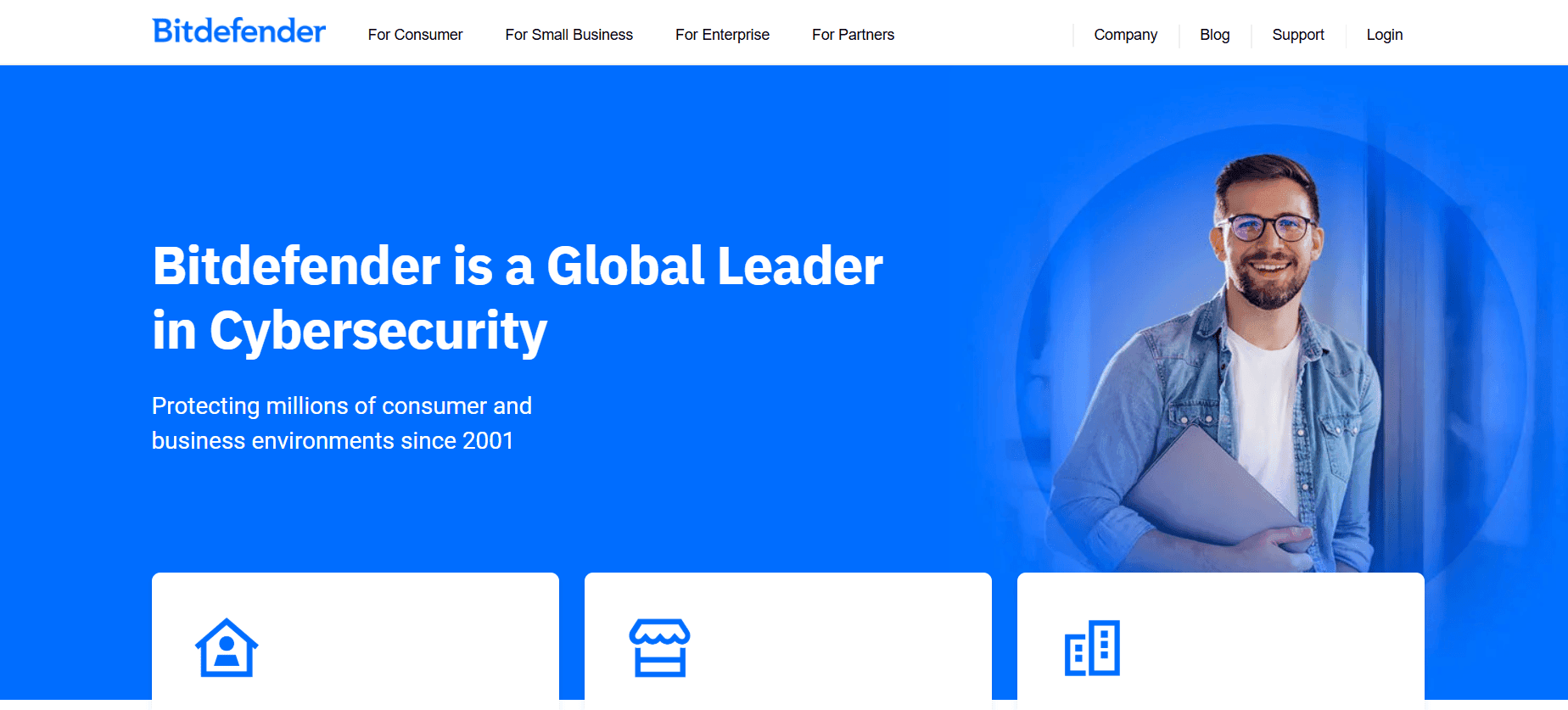 Bitdefender GravityZone Website Screenshot
