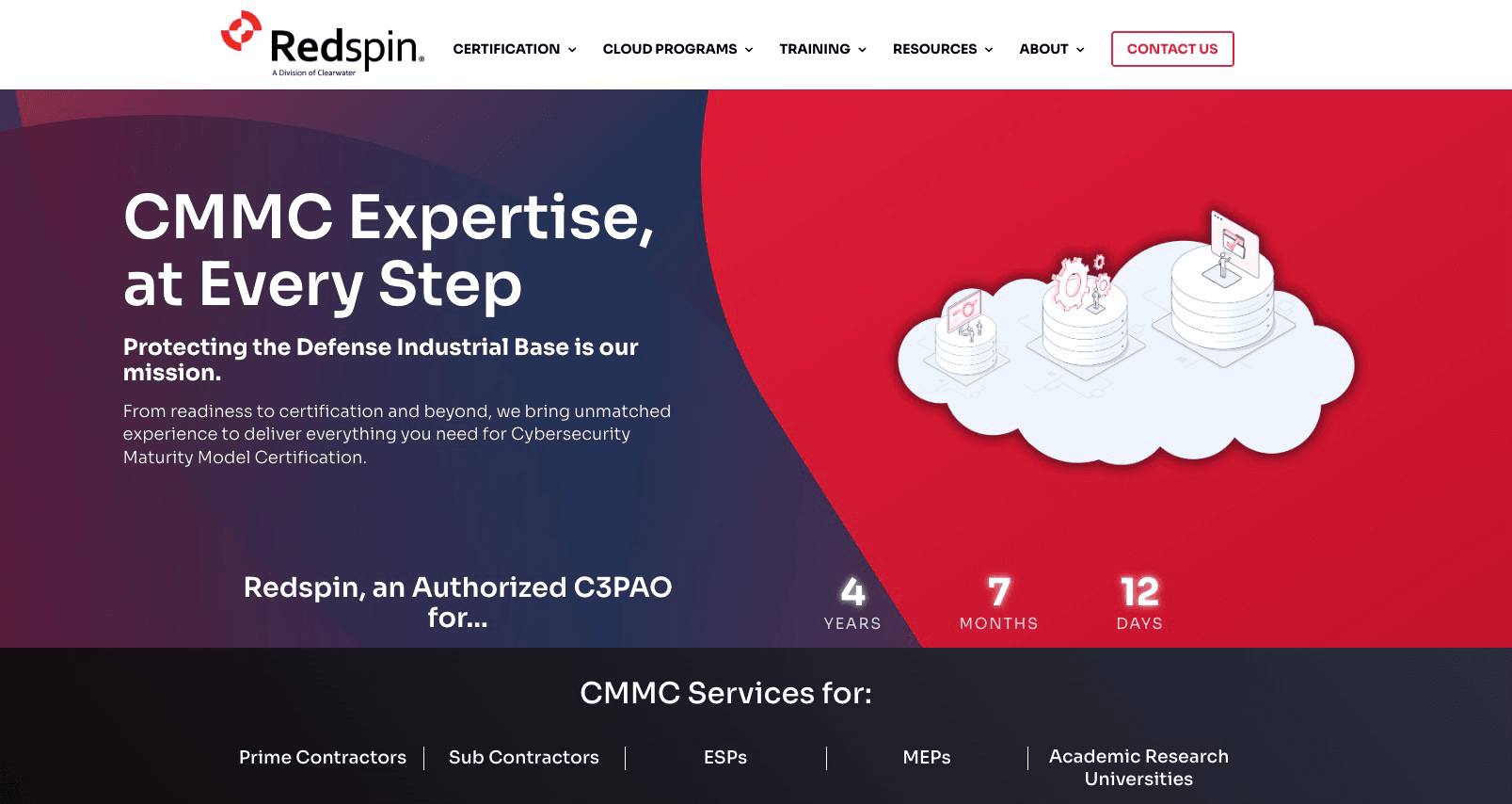 Redspin Website Screenshot