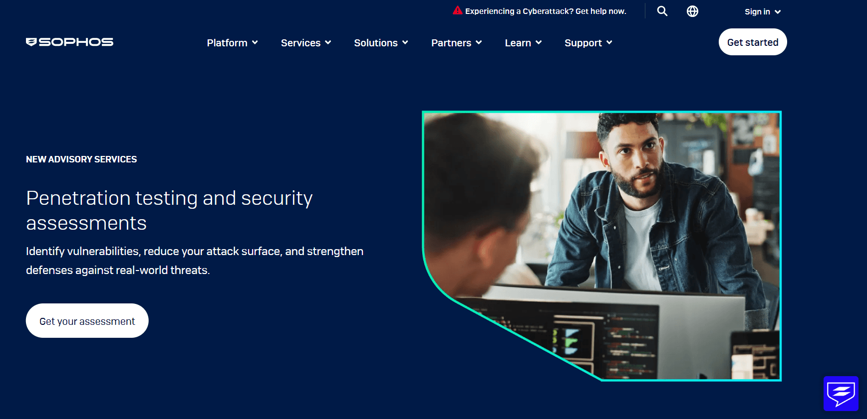 Sophos Intercept X Website Screenshot