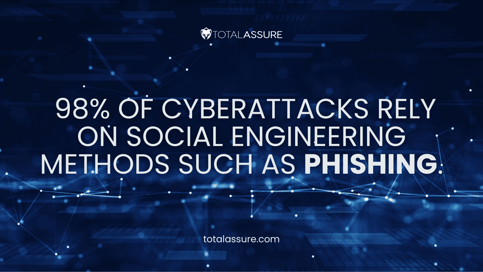 Image showing 98% of cyberattacks rely on social engineering methods such as phishing