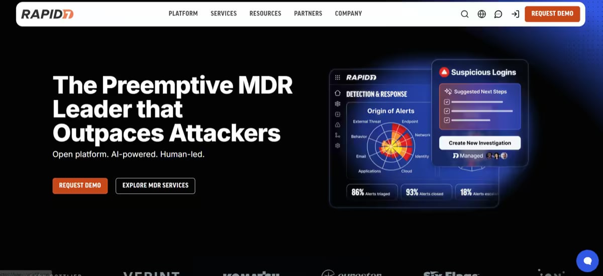 Rapid7 Website Screenshot