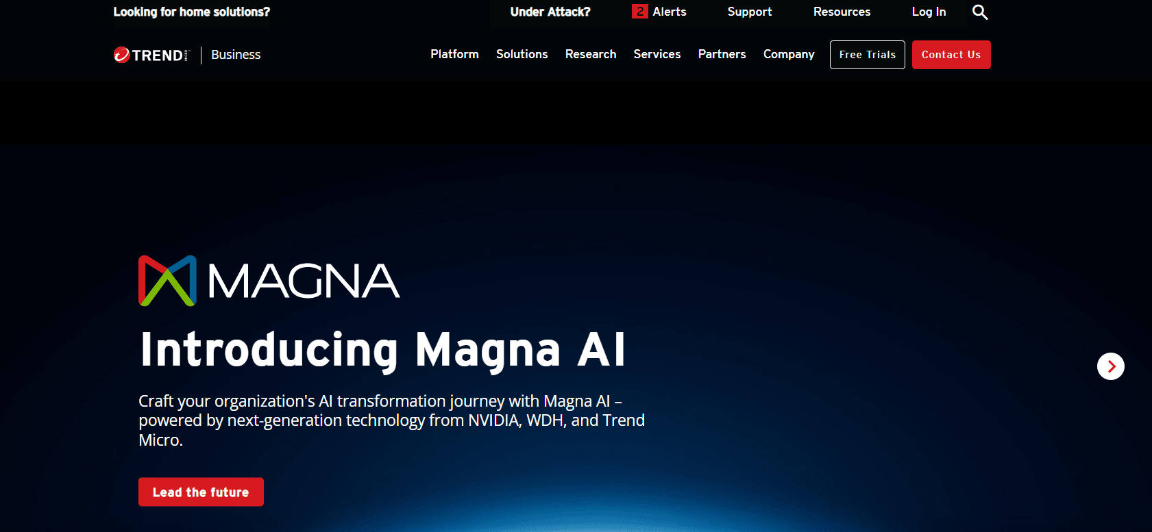 Trend Micro Website Screenshot